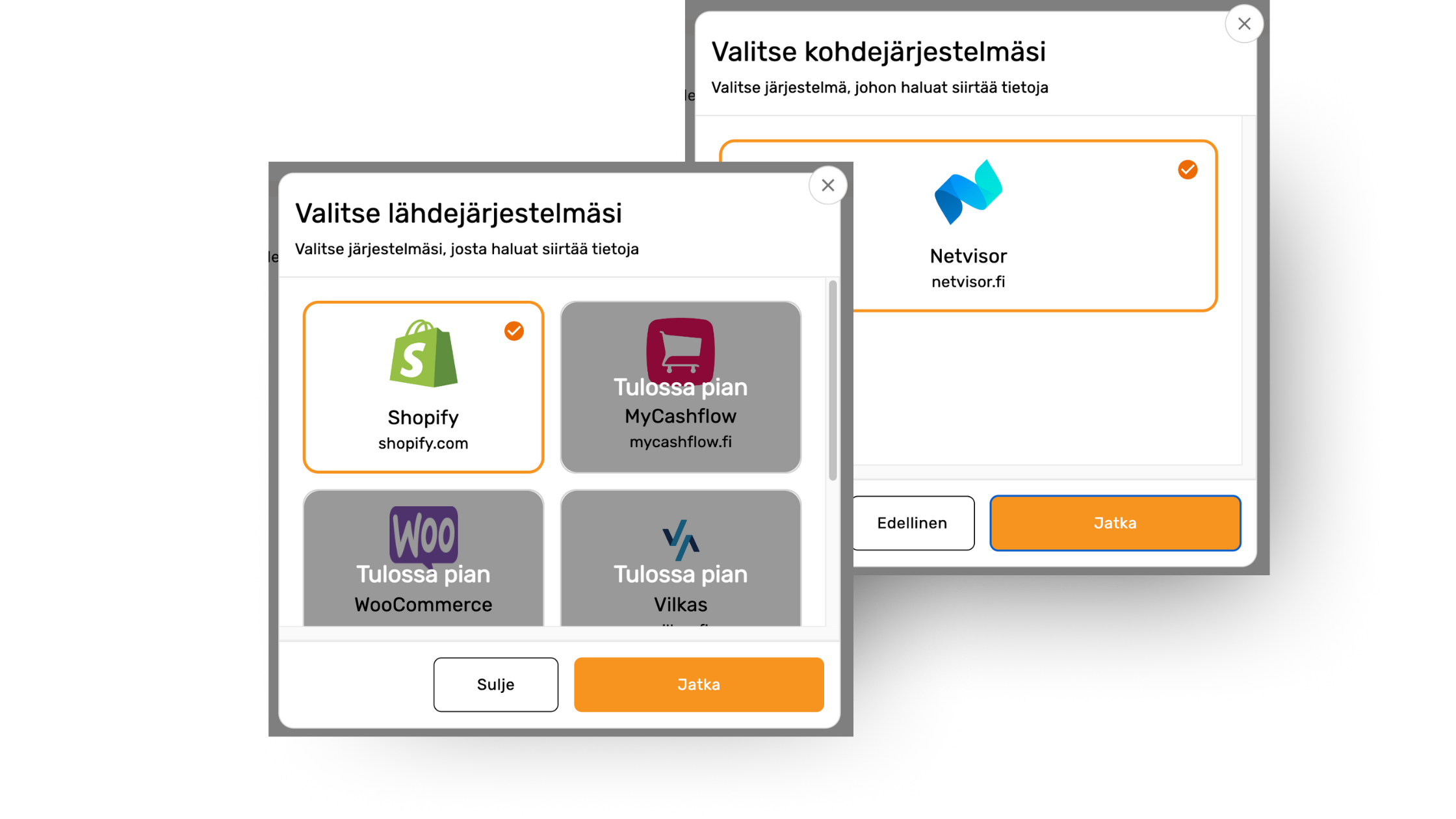 Shopify Netvisor integraatio Flashnode
